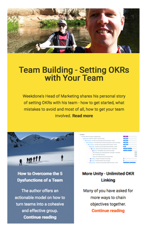 Weekdone Newsletter