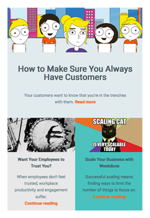 Weekdone Newsletter